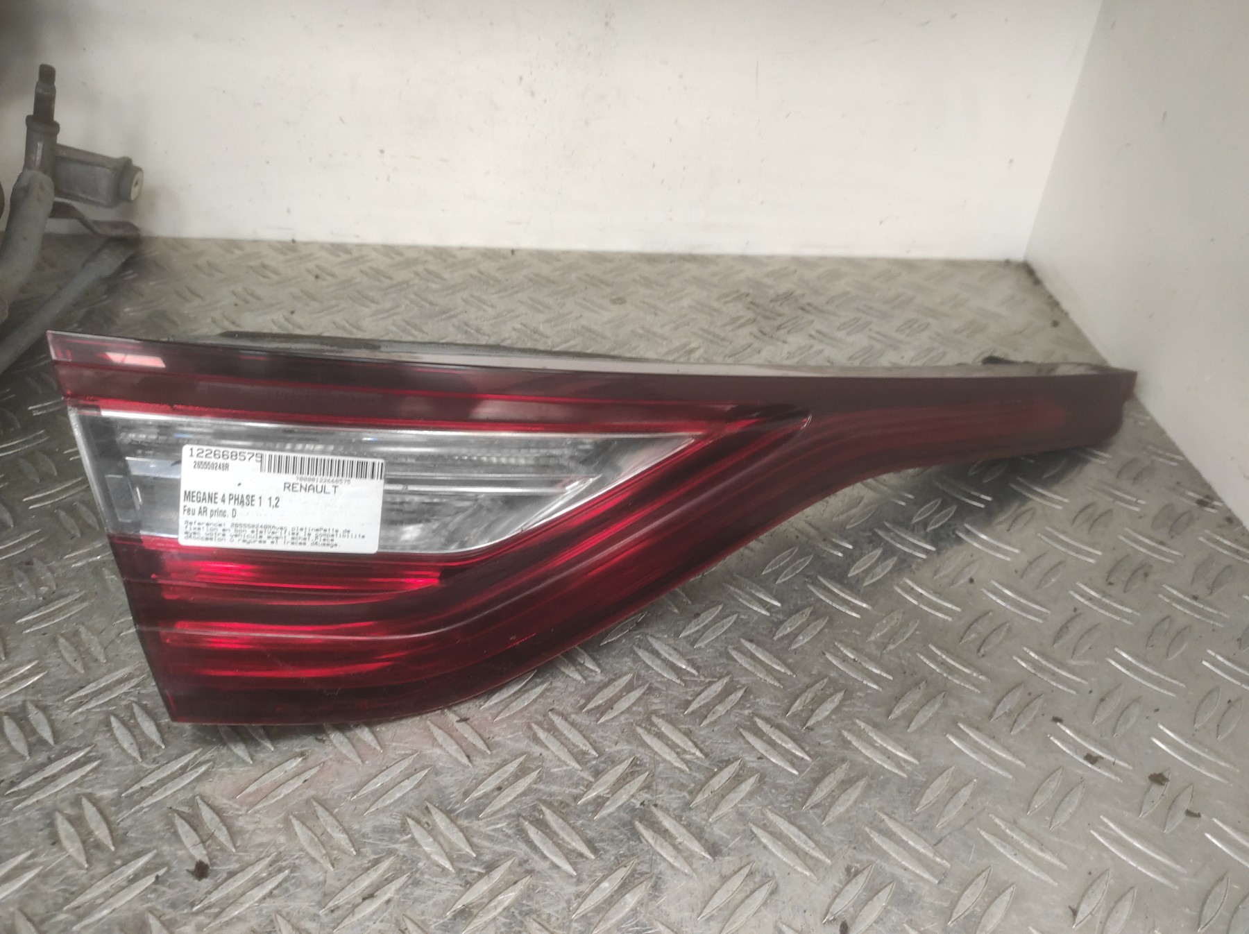 Feu arriere principal droit (feux) RENAULT MEGANE 4 PHASE 1 – 265550248R