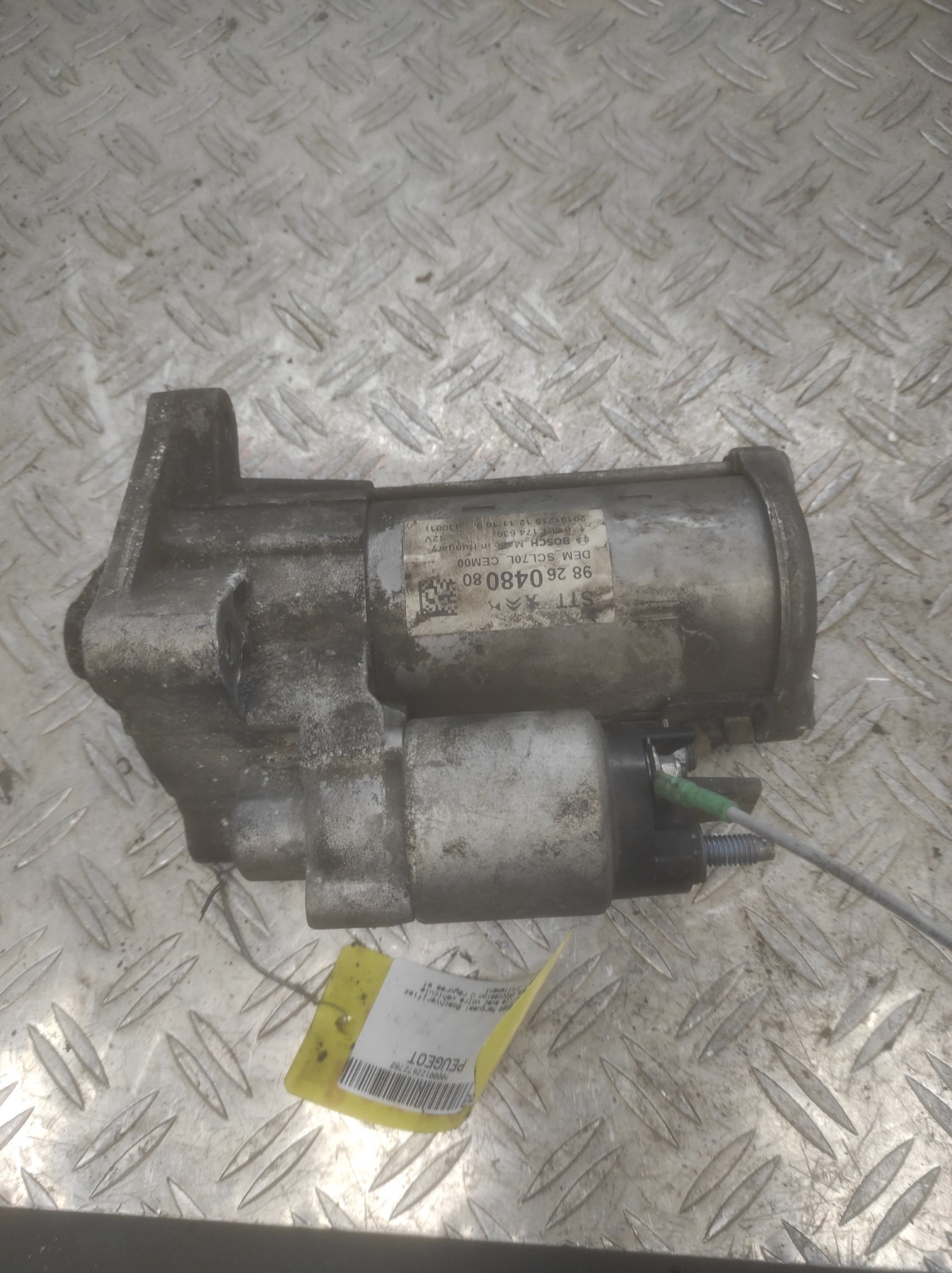 Demarreur PEUGEOT BOXER 3 PHASE 2 – 9826048080