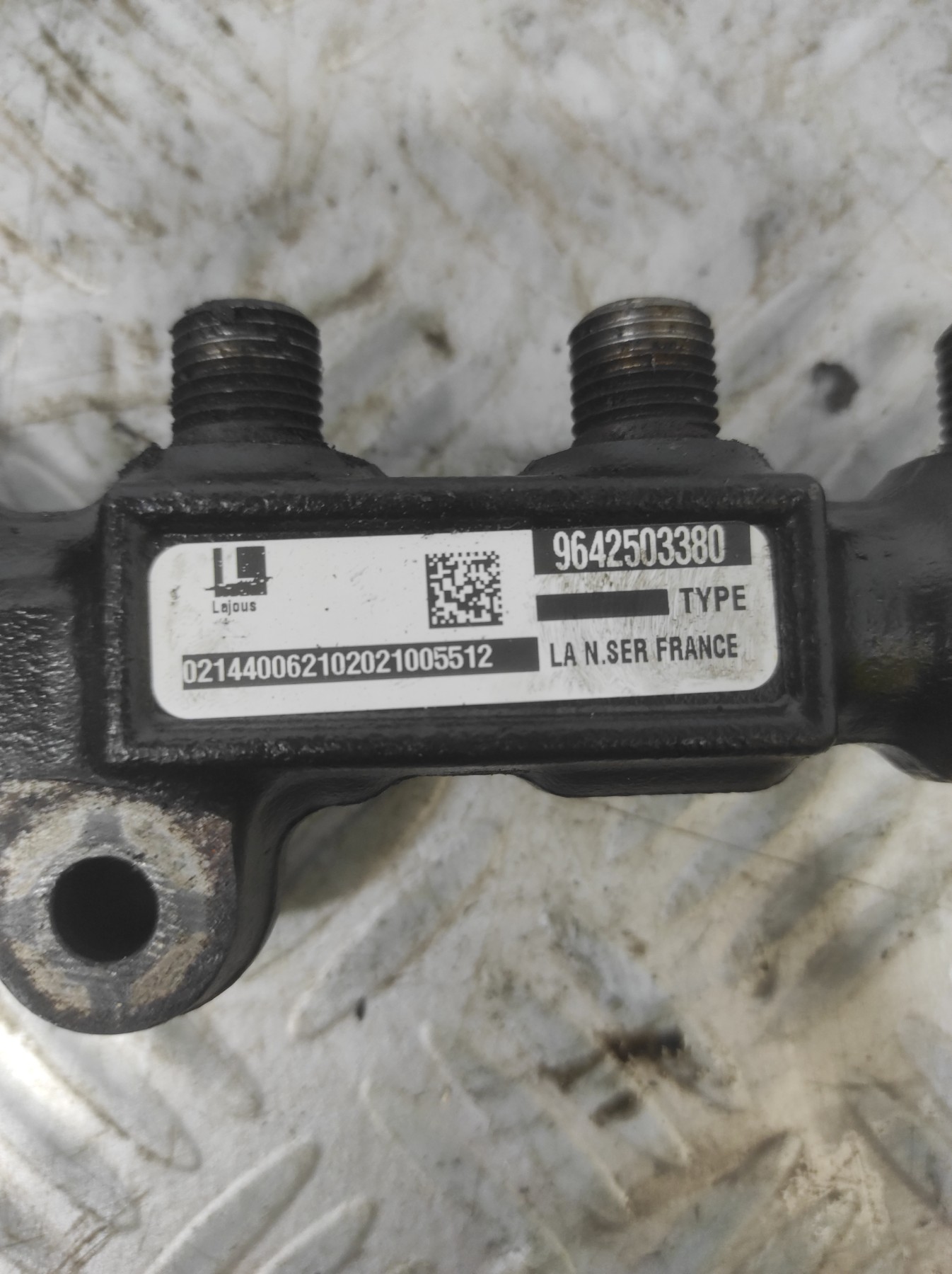 Rampe injection CITROEN C3 1 PHASE 2 – 9642503380