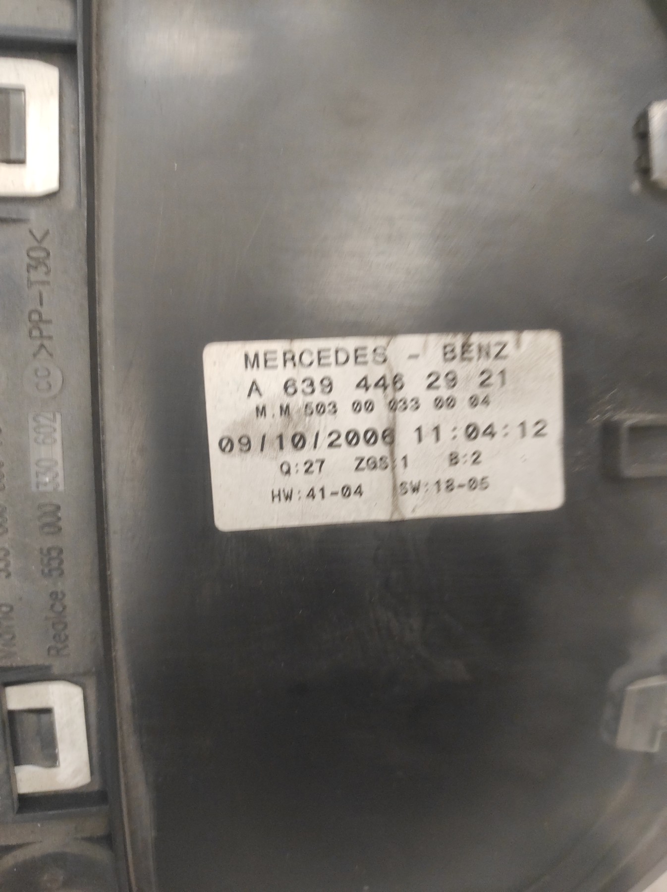 Compteur MERCEDES VITO 638 – A6394462921