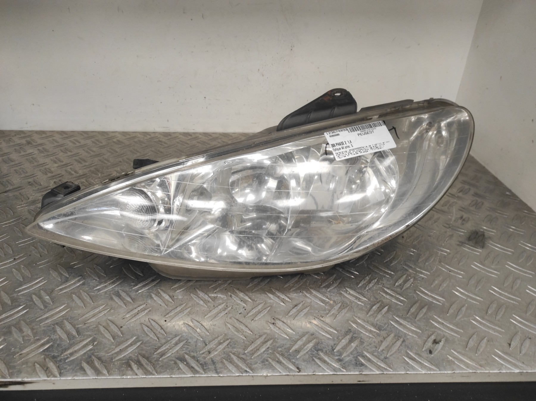 Optique avant principal gauche (feux)(phare) PEUGEOT 206 PHASE 2 – 9628666880