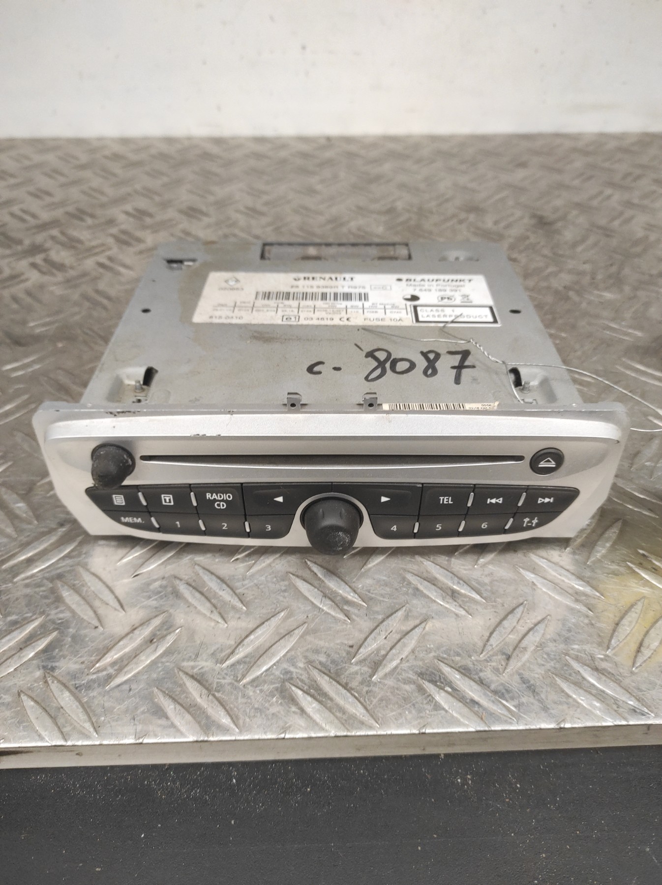 Autoradio d’origine RENAULT GRAND SCENIC 3 PHASE 1 – 281159389R