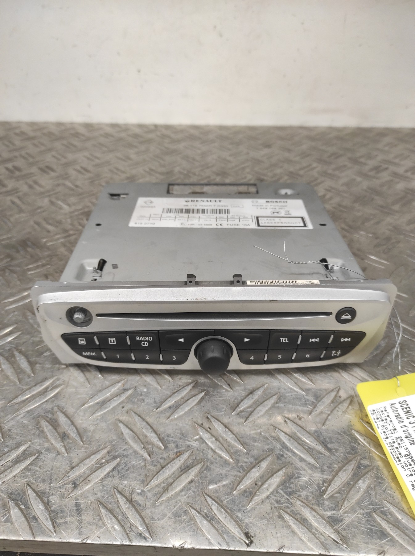Autoradio d’origine RENAULT SCENIC 3 PHASE 1 – 281157550R