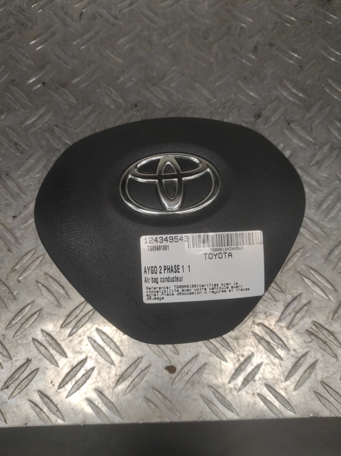 Air bag conducteur TOYOTA AYGO 2 PHASE 1 – TG09A01001