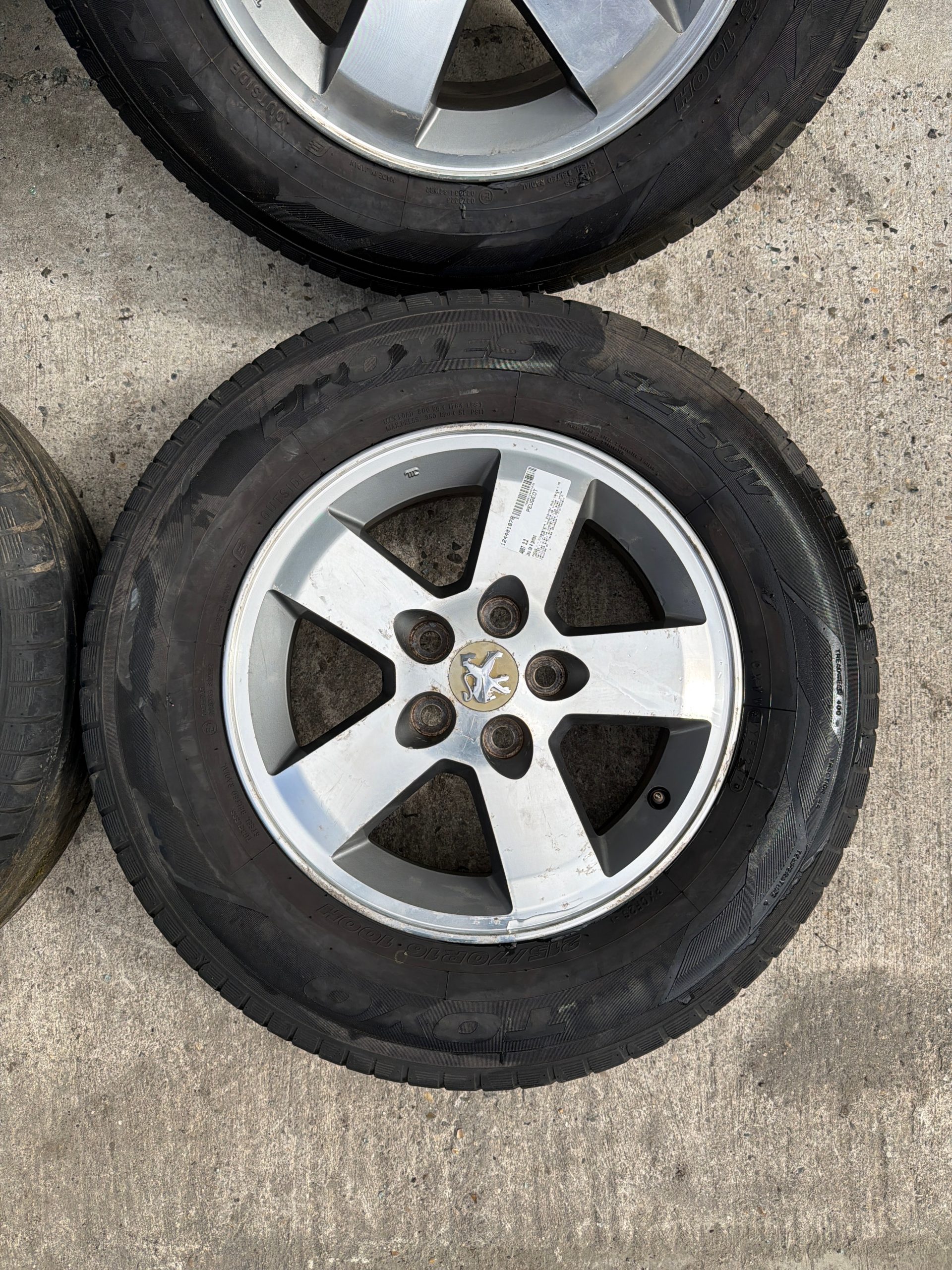 Jeu de 4 jantes PEUGEOT 4007