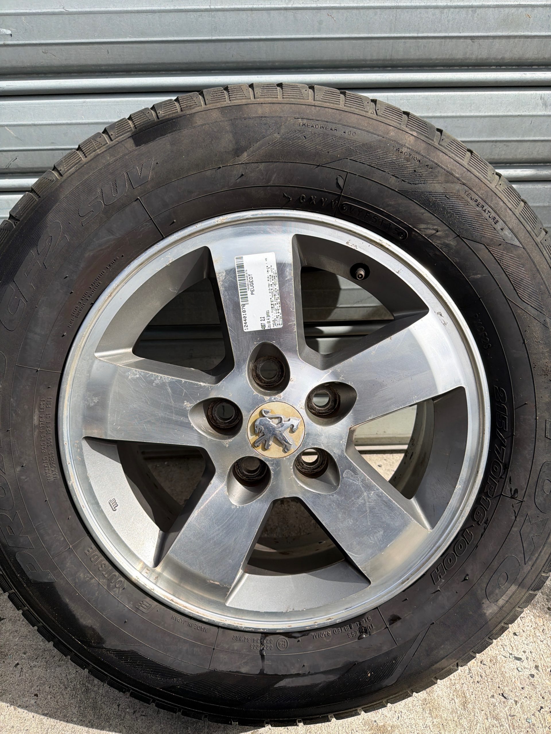 Jeu de 4 jantes PEUGEOT 4007