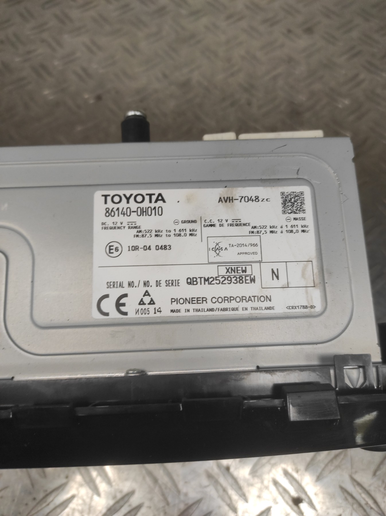 Ecran GPS TOYOTA AYGO 2 PHASE 1 – 861400H010