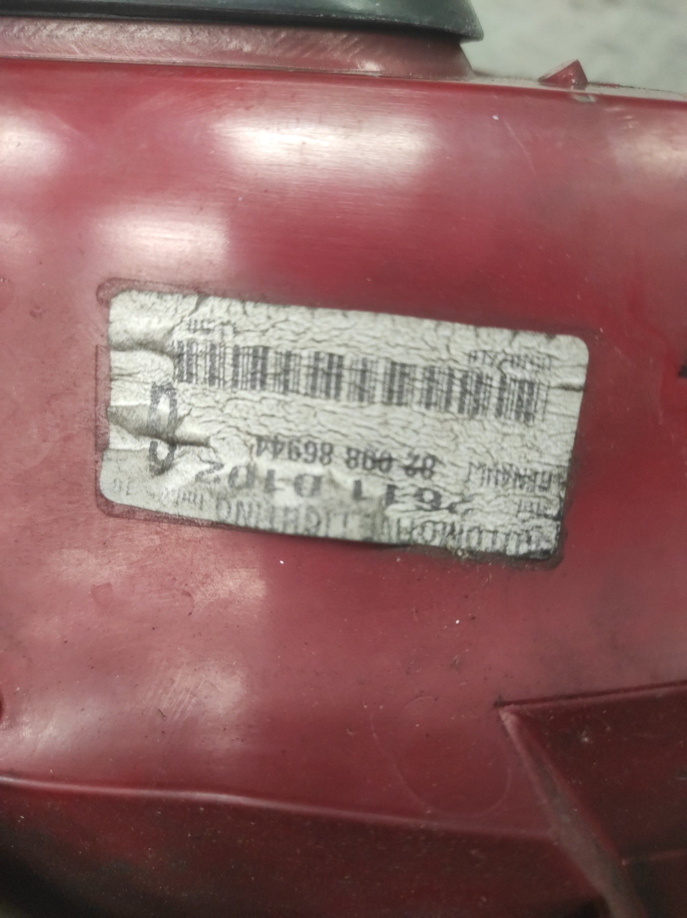 Feu arriere principal gauche (feux) RENAULT CLIO 3 PHASE 2 – 8200886944
