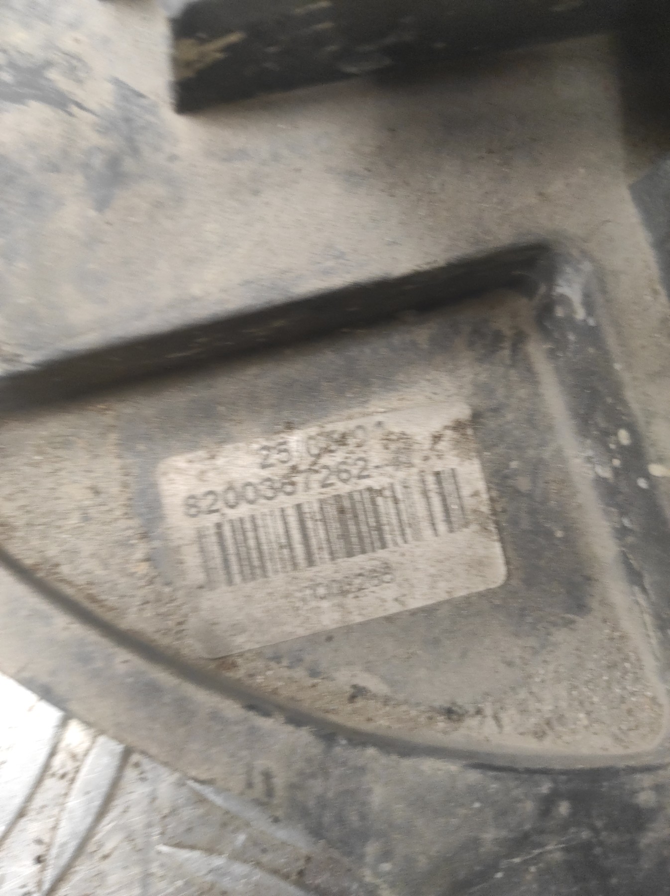 Treuil de roue de secours RENAULT MODUS PHASE 1 – 8200367262