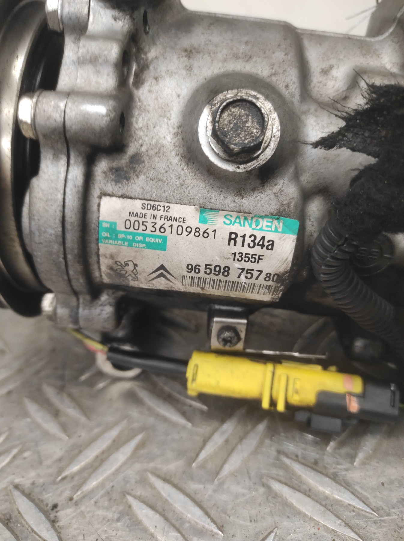Compresseur clim PEUGEOT 207 PHASE 1 BREAK – 9659875780