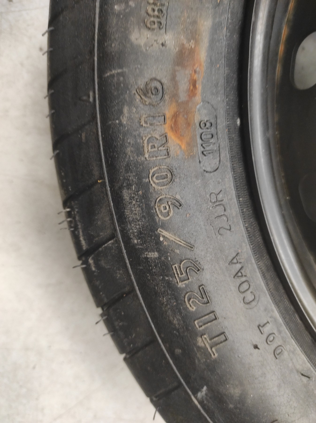 Roue de secours MERCEDES CLASSE B 245 PHASE 2 – XXXX