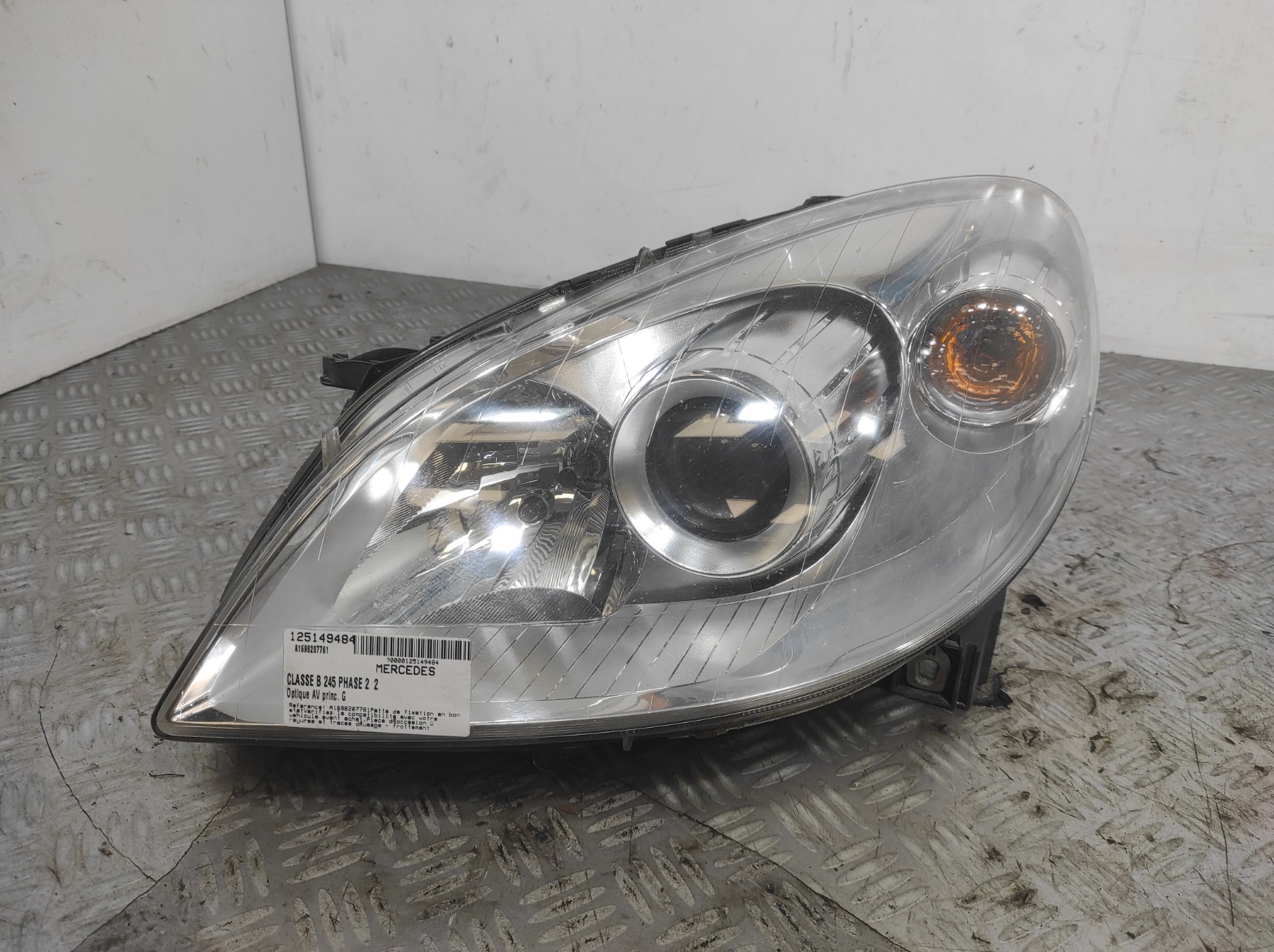 Optique avant principal gauche (feux)(phare) MERCEDES CLASSE B 245 PHASE 2 – A1698207761