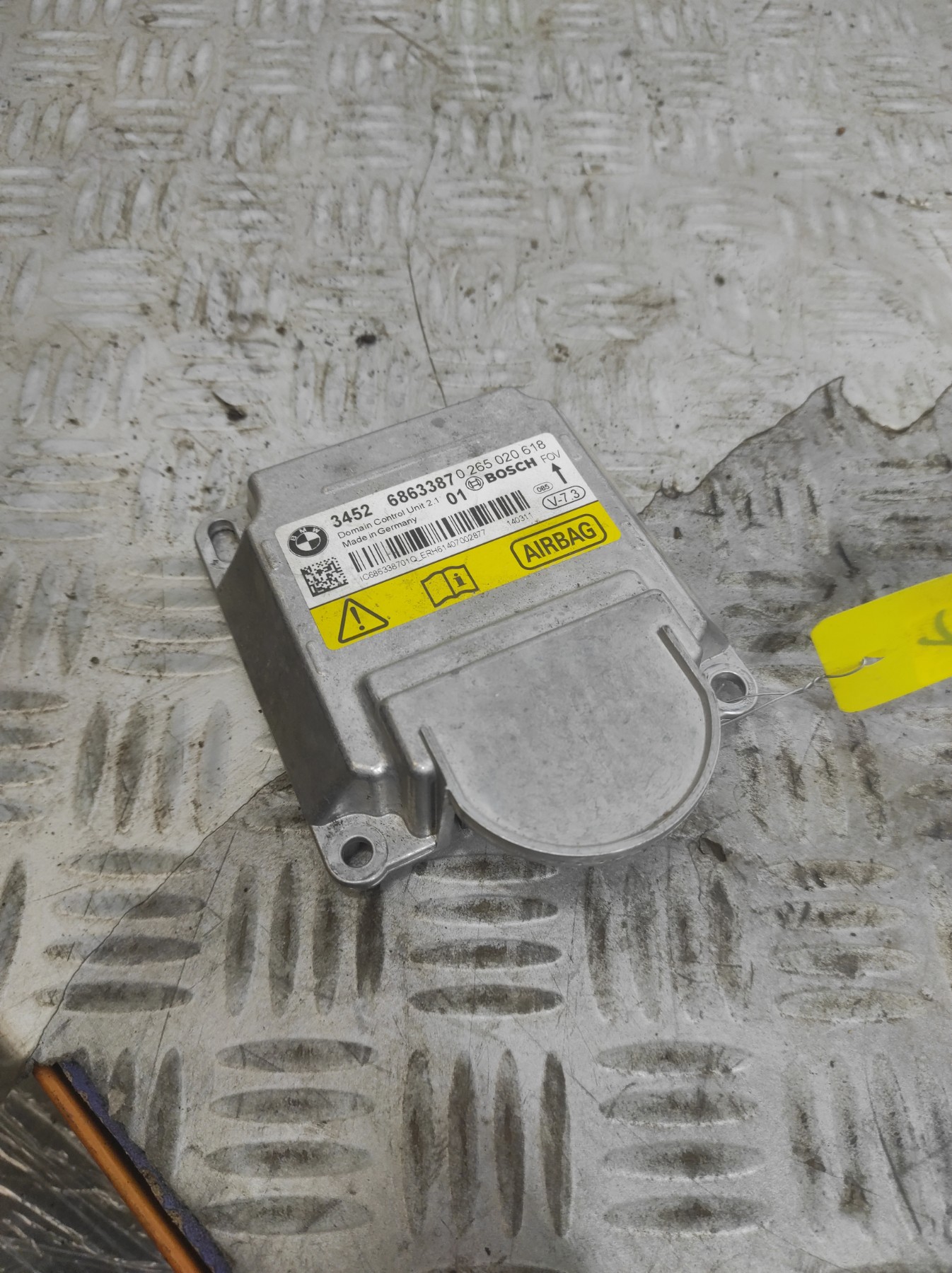Boitier air bag BMW SERIE 1 F20 PHASE 1 – 265020618