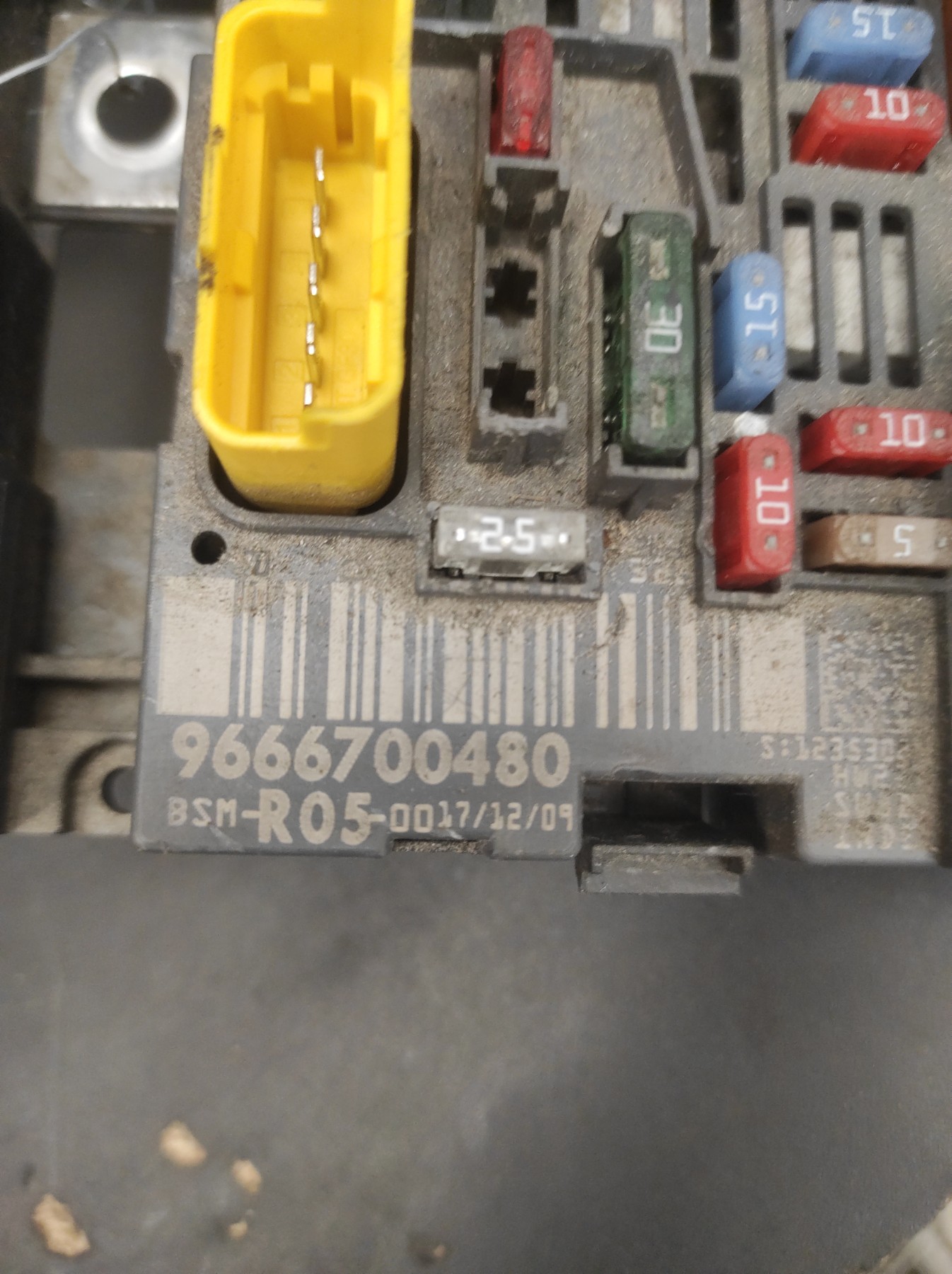 Boitier servitude moteur (BSM) PEUGEOT 308 1 PHASE 1 – 9666700480