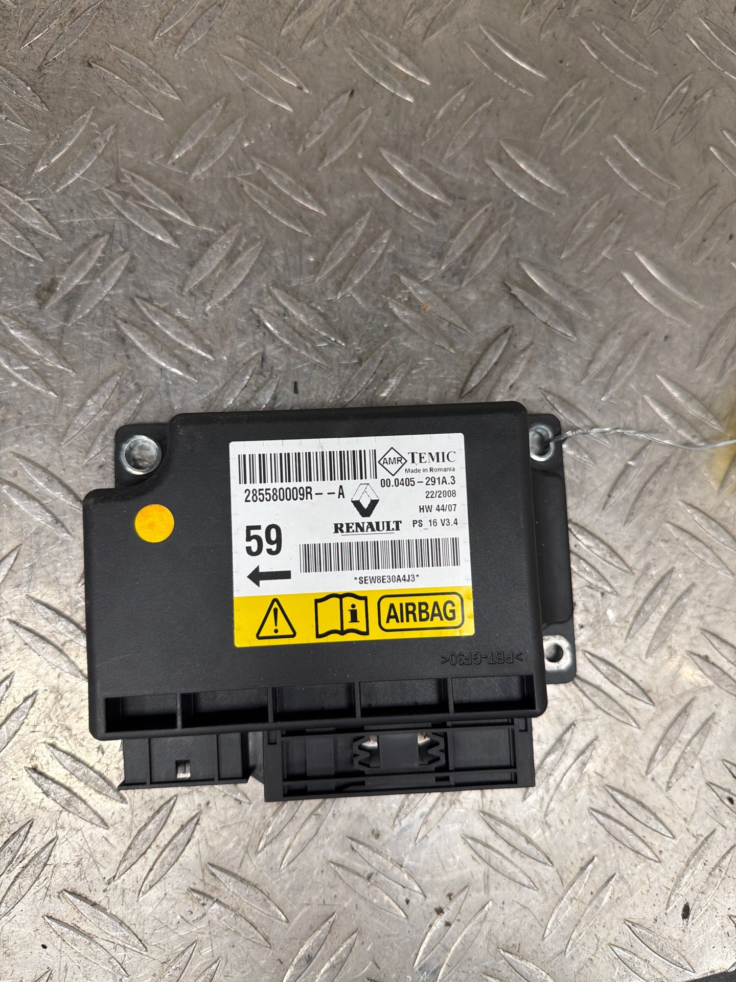 Boitier air bag RENAULT MEGANE 3 PHASE 1 – 285580009R