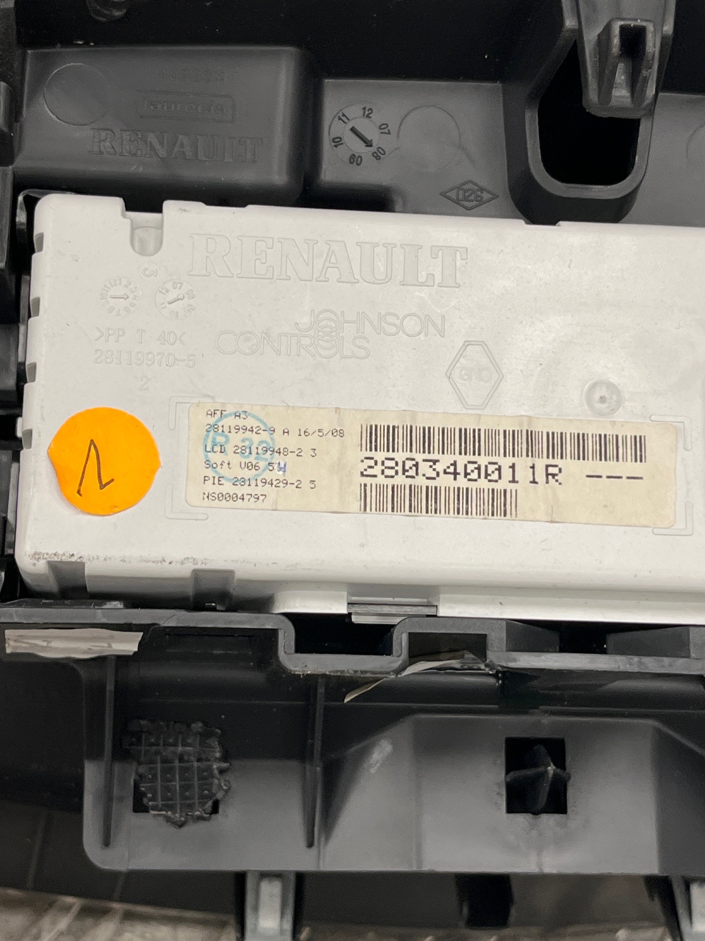 Afficheur RENAULT MEGANE 3 PHASE 1 – 280340011R
