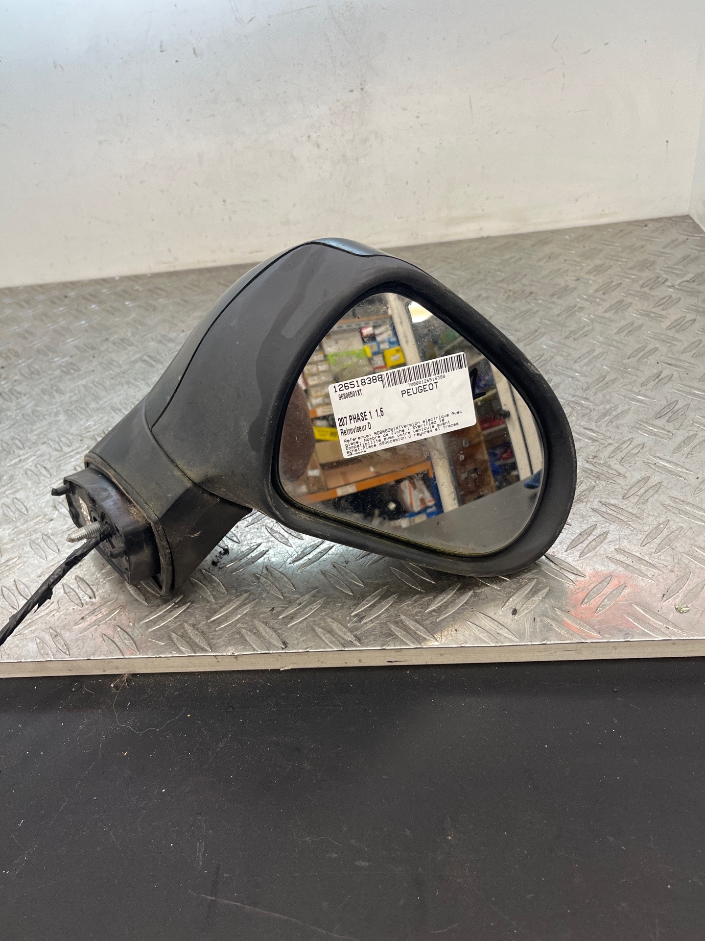 Retroviseur droit PEUGEOT 207 PHASE 1 – 96806501XT