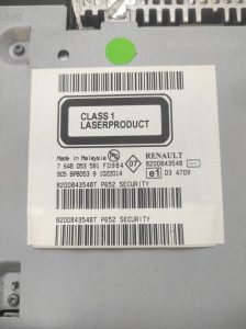 Autoradio d’origine RENAULT TWINGO 2 PHASE 1 – 8200843548