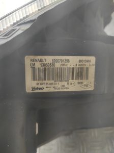 Optique avant principal droit (feux)(phare) RENAULT TRAFIC 2 PHASE 2 – 8200701356