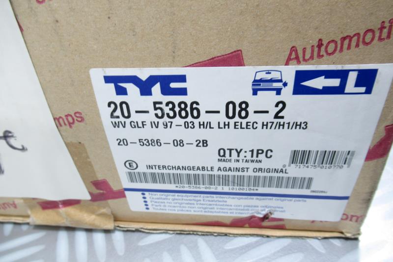 Optique avant principal gauche (feux)(phare) VOLKSWAGEN GOLF 4 – 205386182