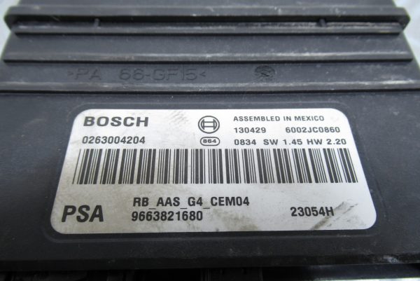 Boitier de gestion de stationnement Bosch Peugeot 308  9663821680