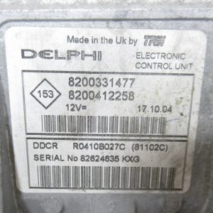 Calculateur moteur Delphi 8200331477 Renault Clio 2