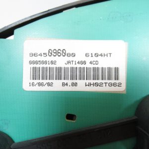 Compteur Jaeger Peugeot 206 9645096080
