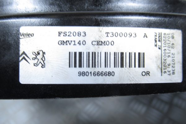 Ventilateur de radiateur Citroen C2 2 PH2 9801666680
