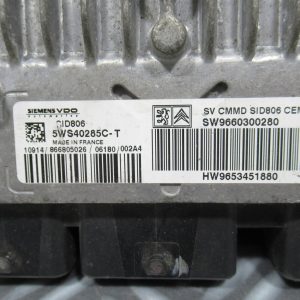 Calculateur Moteur Citroen C3 Phase 1 5WS40285C-T