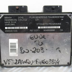 Calculateur Moteur Peugeot 206 1.9 D 9640899880