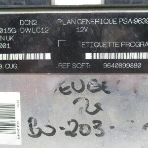 Calculateur Moteur Peugeot 206 1.9 D 9640899880