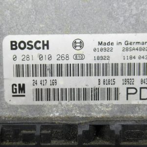 Calculateur Moteur Opel Zafira A 2002 0281010268