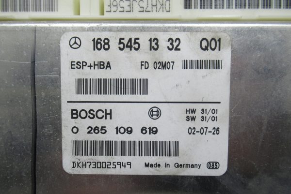 Calculateur ESP+HBA Mercedes Classe A 0265109619