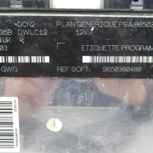 Calculateur Moteur Peugeot Partner 9650360480