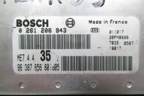 Calculateur Moteur Peugeot 307 1.6L ES 0261206943