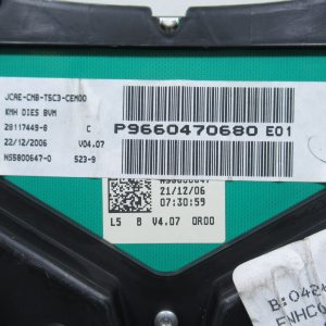 Compteur Peugeot 307 HDI PHASE 2