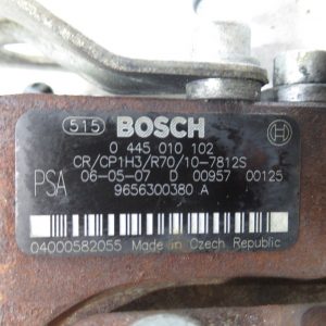 Pompe injection Bosch Peugeot Partner 1,6 HDI  0445010102 / 9656300380