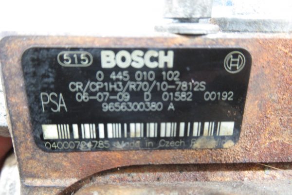 Pompe injection Bosch Peugeot 207 1,6 HDI 0445010102 / 9656300380