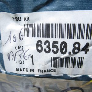 Feu arriere gauche Peugeot 6350.84
