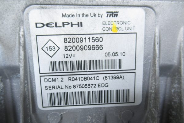 Kit de démarrage Renault Clio 3 PH2 1.5 DCI 8200911560